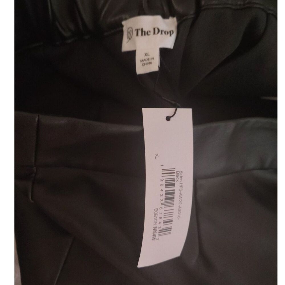 NWT The Drop Womens Aiden Vegan Leather A-line Mini Skirt Size XL Punk Rock Goth - Picture 5 of 7